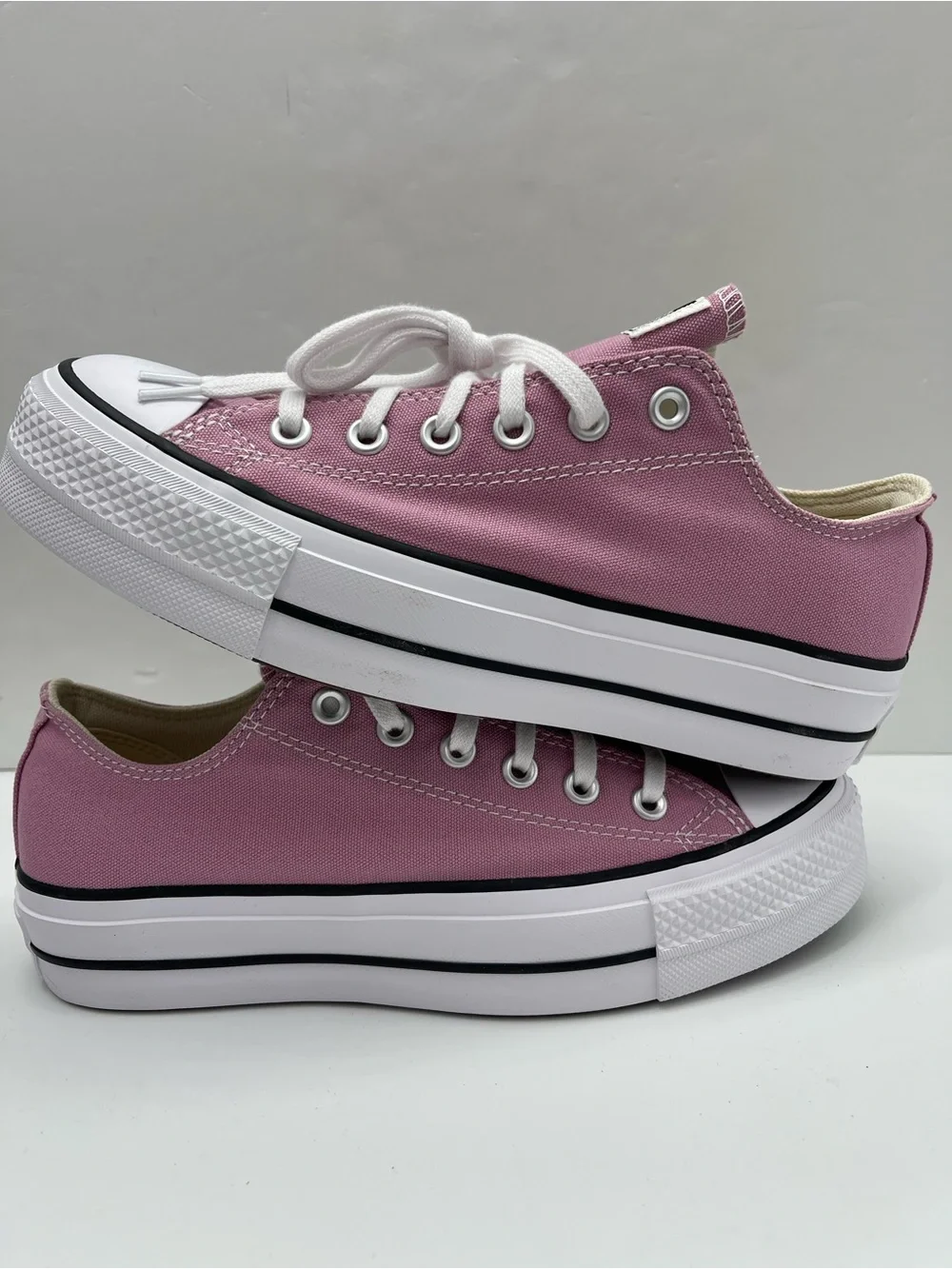 Converse A12960F CTAS LIFT OX CLIFFSIDE ROSE/WHITE/BLACK Platform Sneakers